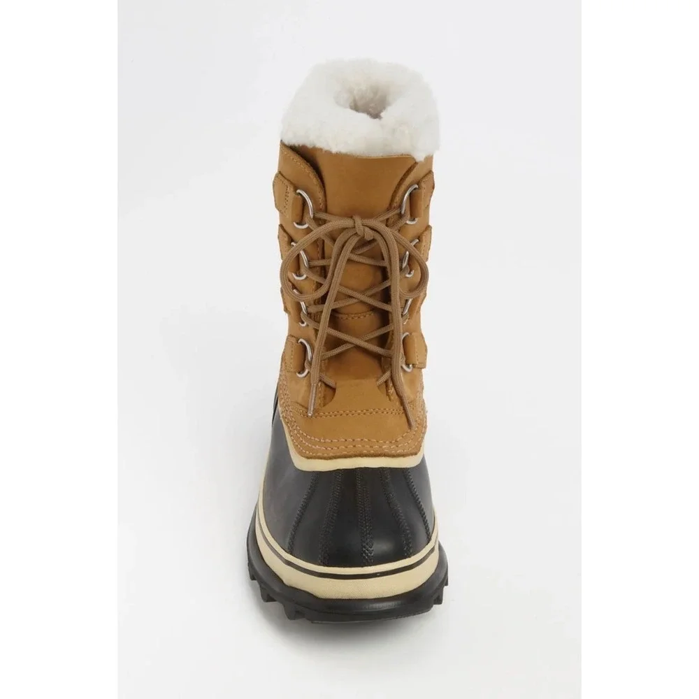 Sorel Caribou Waterproof Winter Snow Boots Buff Tan NL1005-280 Womens 6